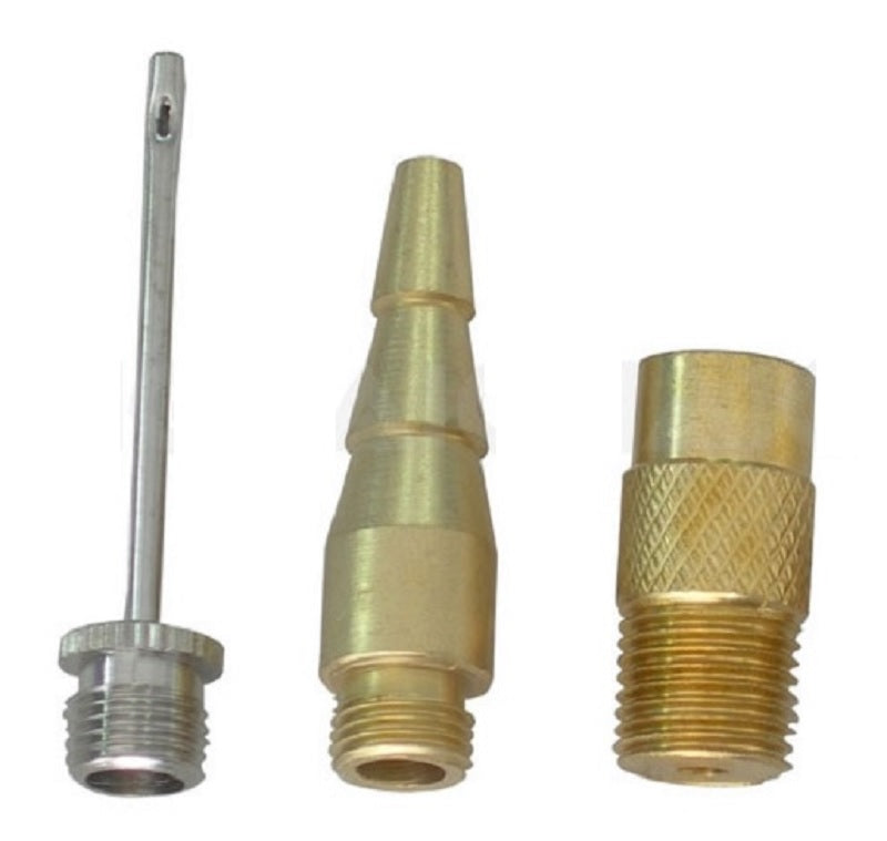 Air Compressor & Inflator Accessory Kit 3 Piece Needle Tip Adaptor Ide