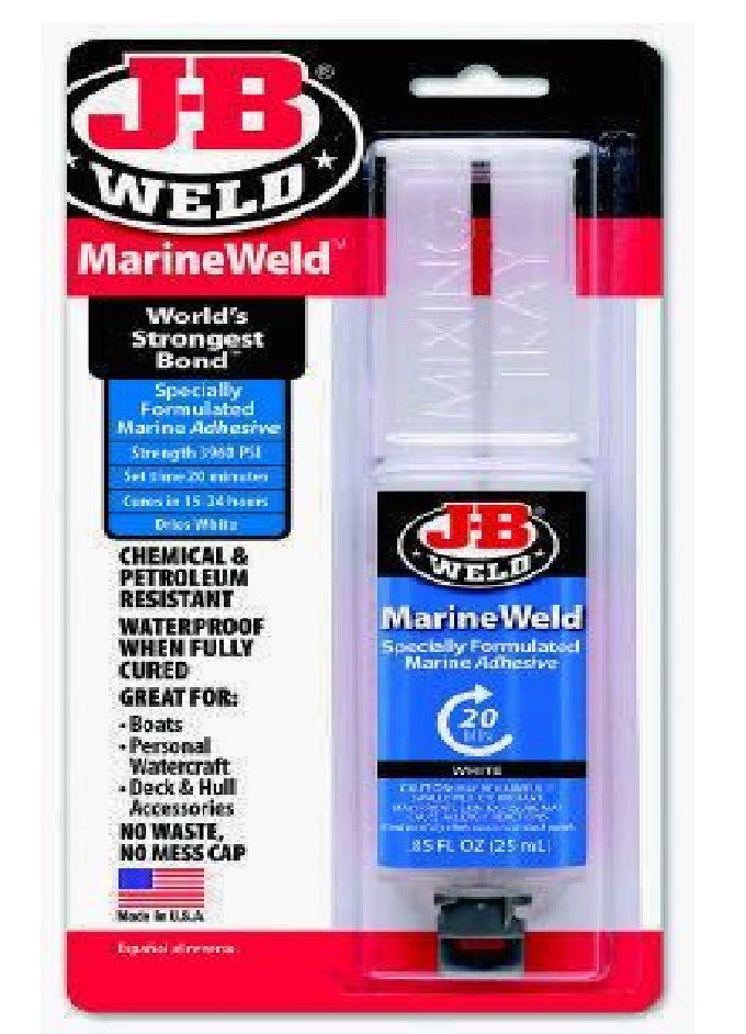 JB Weld Marine Weld Epoxy Glue Adhesive Syringe J-B Weld Waterproof Repair 50172