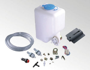Windscreen Washer Bottle & Pump Motor & Switch Kit 12 Volt Universal Fit