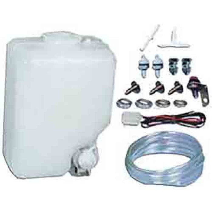 Windscreen Washer Bottle & Pump Motor & Switch Kit 12 Volt Universal Fit