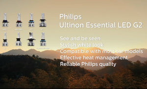 Philips LED HB3 HB4 Ultinon Essential GEN2 Globe Pair 6500K 1550L 12v/24v 24w
