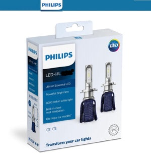 Genuine Philips LED H8 H11 H16 Fog Light Ultinon Essential 12v 6000K Globe Pack of 2