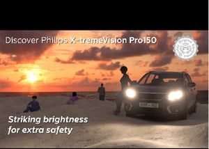 Philips HIR2 X-treme Vision Pro150 Globe Pair 12v 55W 3350K 1875L Hi Performance