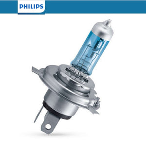 Genuine Philips H4 White Vision Ultra Light Globes 12v 60/55 4200K White Road Legal T10