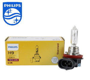 Philips H9 12v 65w Standard Vision Light Globes PGJ19-5 High / Low Beam (Sing1e)