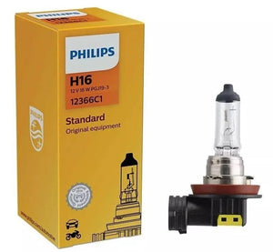 Genuine Philips H16 12v 19w Standard Headlight Fog Light Bulb PGJ19-3 (Single)