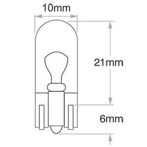 Genuine PHILIPS T10 Wedge WY5W 12v 5w Premium Vision Amber Side Globe 10 Pack