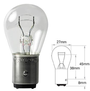 Genuine PHILIPS Bayonet Bulb P21/4W 12V Premium Vision Light Globe BAZ15D 2 Pack