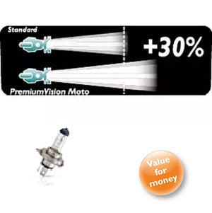 Genuine Philips Motorbike Headlight Globe Premium Vision HS1 12V 35/35W - Single