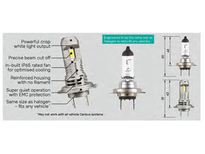 Narva Surefit H4 LED Headlight Bulb Gen II 12v 5000L 5700K Direct Fit P43t-38 Globes