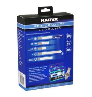 Narva H1 Globe 12/24V LED Headlight Globes Conversion Kit Twin Pack Precise Beam