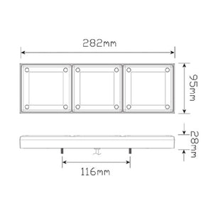 LED Autolamps 12v 24v Stop Tail Indicator Combination Light Assembly Waterproof