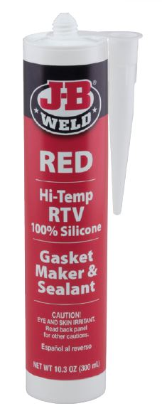 JB Weld HI-TEMP RED SILICONE GASKET MAKER & SEALANT Automotive Assemblies 300ml