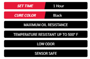 JB Weld Ultimate Black Gasket Maker & Sealant Maximum Oil Resistant Sensor Safe