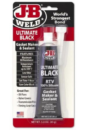 JB Weld Ultimate Black Gasket Maker & Sealant Maximum Oil Resistant Sensor Safe