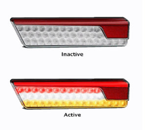 LED Autolamps Stop Tail Sequential Indicator Reverse Reflector Light LHS RHS Chrome Twin Pack