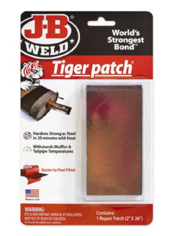 JB Weld TIGER PATCH Epoxy Coated Fiberglass Wrap For Mufflers Tailpipe Exhaust