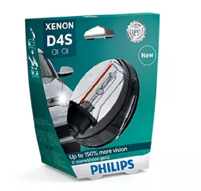 Genuine Philips D4S Globe Hi/Low Xenon X-treme Vision Gen2 42v 35w P32d-5 4800K