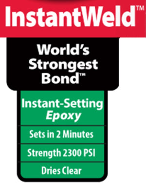 JB Weld Instant Weld Instant Set in 2 Mins Metal Aluminum Wood Glass Ceramic etc