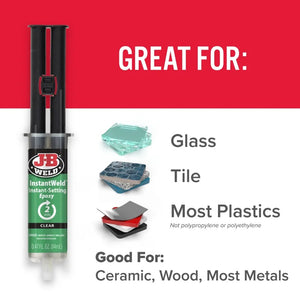 JB Weld Instant Weld Instant Set in 2 Mins Metal Aluminum Wood Glass Ceramic etc
