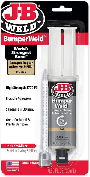 JB Weld Bumper Weld & Filler - Aluminum Plastic Composite PVC Automotive F'Glass
