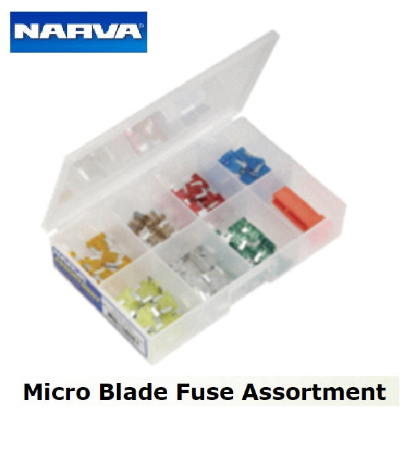 Narva Micro Blade Assortment 71 Piece Kit Contains Range of Micro & Mini Blade Fuses
