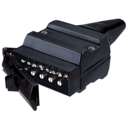 Narva 12 Pin Flat Male Plug & Female Connector with Reed Switch for use with Normally Closed Circuits