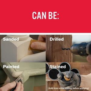 JB Weld KWIKWOOD™ EPOXY PUTTY 1 oz Repair & Rebuild Wood - Won't Shrink or Rot