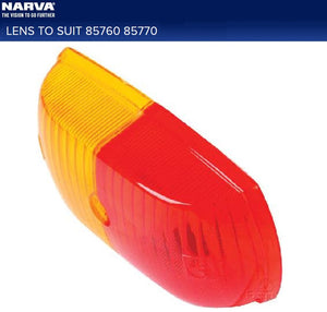 Narva Side Marker Clearance Light Red/Amber Replacement Lens Only Caravan 6 Pack