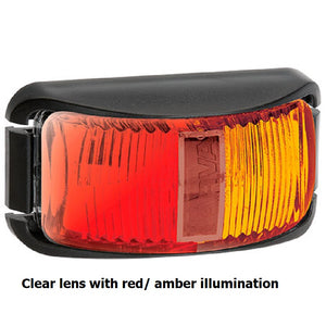Narva LED Side Marker Clearance Light Clear lens with Red/Amber illumination 12V
