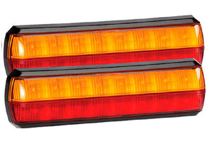 Narva LED Slimline Rear Stop Tail Indicator Lights 10-30V Compact Twin Pack