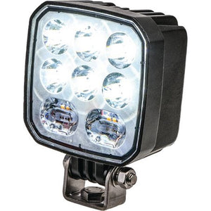 LED Spot Work Light Integrated Amber Warning & Reverse Light 12v 24v 1500LM OEX