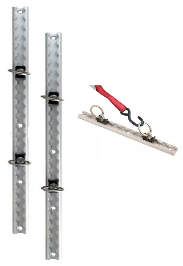 Anchor Track Kit includes 2 x 600mm x 30mm Lengths & 4 Adjustable Anchor Points