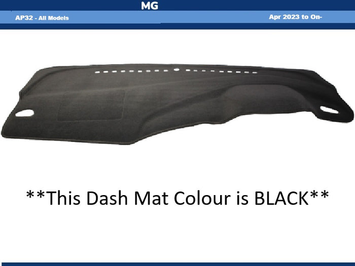 Dash Mat Suits MG MG5 AP32 All Models April 2023 to Current Lifetime Warranty - Black