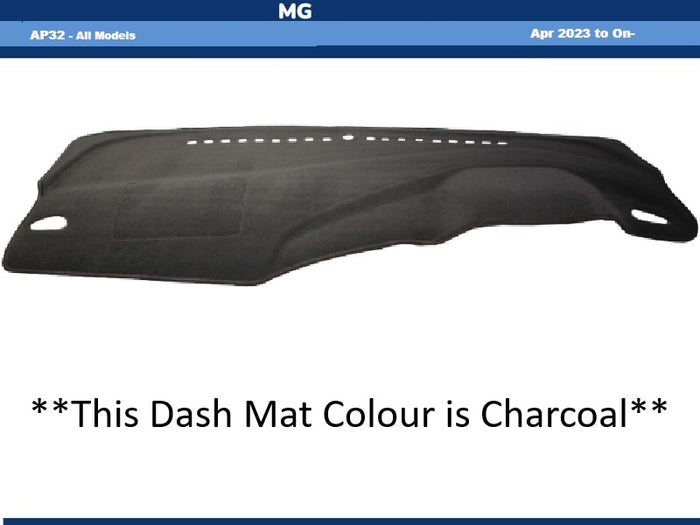 Dash Mat Suits MG MG5 AP32 All Models April 2023 to Current Lifetime Warranty - Charcoal