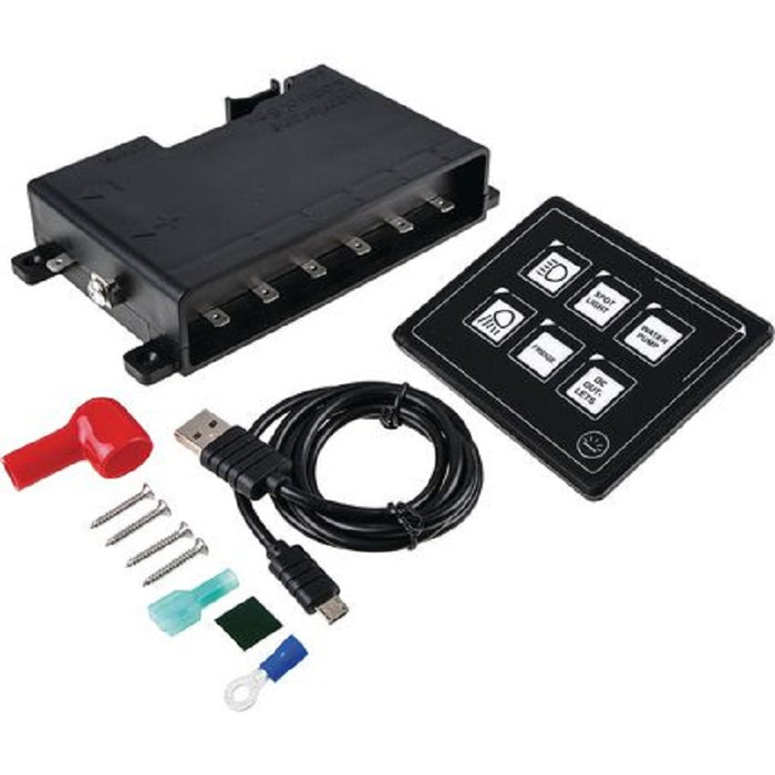 Switch Touch Panel 6 Way Ultra Compact with Bluetooth Control 12v 24v DRIVETECH 4X4