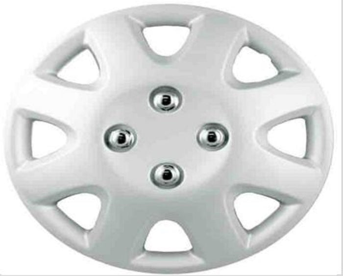 Wheel Hub Caps Cover Trim 13" Silver Tough ABS Easy Fit Secure - Set of 4