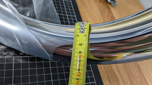 Chrome Wheel Trim Ring 15" Chrome Plated Metal - Set of 4 - Factory Seconds