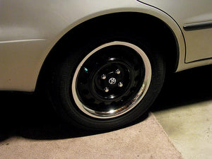 Chrome Wheel Trim Ring 15" Chrome Plated Metal - Set of 4 - Factory Seconds