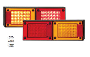 LED Jumbo Tail Light Stop Tail & Indicator 12v 24v Surface Mount 400mm x 130mm (PAIR)