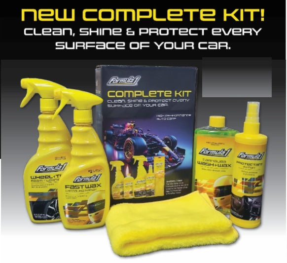 Car Care Complete Kit Clean Shine & Protect Every Surface of Your Car Formula 1