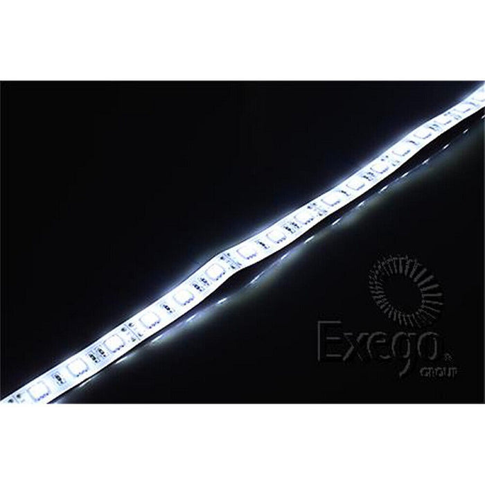 LED Strip Light Cool White 12V Flexible Adhesive Mount 1200mm IP65 1296 Lumens