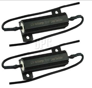 LED 12V Load Resistor Fixes Rapid Flashers Tail Stop Lights Indicator Twin Pack