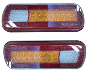 Maxilite LED Rear Stop Tail Reverse Light & Sequential Indicator Reflector Fog Pair + Load Resistors