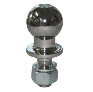 Tow Ball 50mm 3500kg Load Capacity Standard 52mm Shank Thread 7/8" Chrome Plated