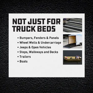 Herculiner Ute Truck Bed Tray Liner Kit Black 3.78L Ready-to-Use Protective Coat