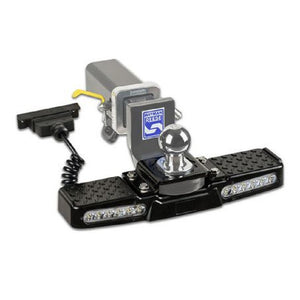 Hayman Reese Hitch Mount Step with LED Light 12V & 7 Pin Flat Plug Non Slip Holds up to 150kg