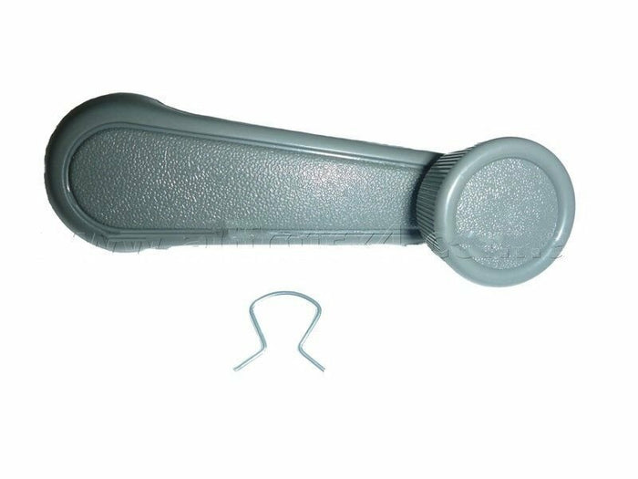 Window Winder Handle Suits Early Toyota Landcruiser & Hilux with Clip - Grey SINGLE