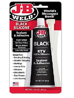 JB Weld Black Silicone Sealant & Adhesive RTV Automotive Metal Rubber 31319