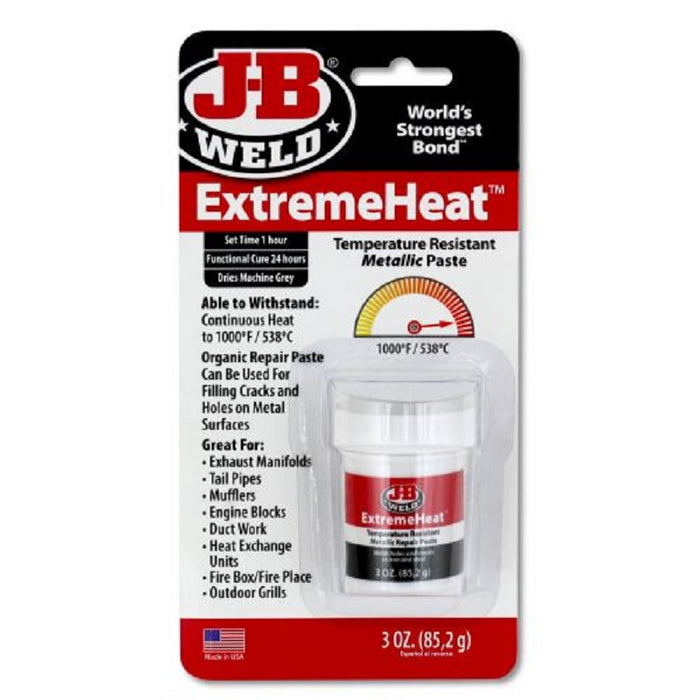 JB Weld EXTREMEHEAT™ PASTE - 3 OZ Temperature Resistant Metallic Repair to 1000°F